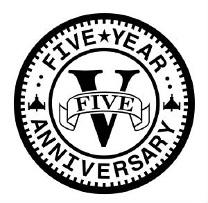 Arcade_Tokens/Five_Year_Anniversary_Logo.jpg